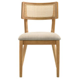 Fabra Cane Back Side Chair Honey Wheat Set of 2 — product image 4