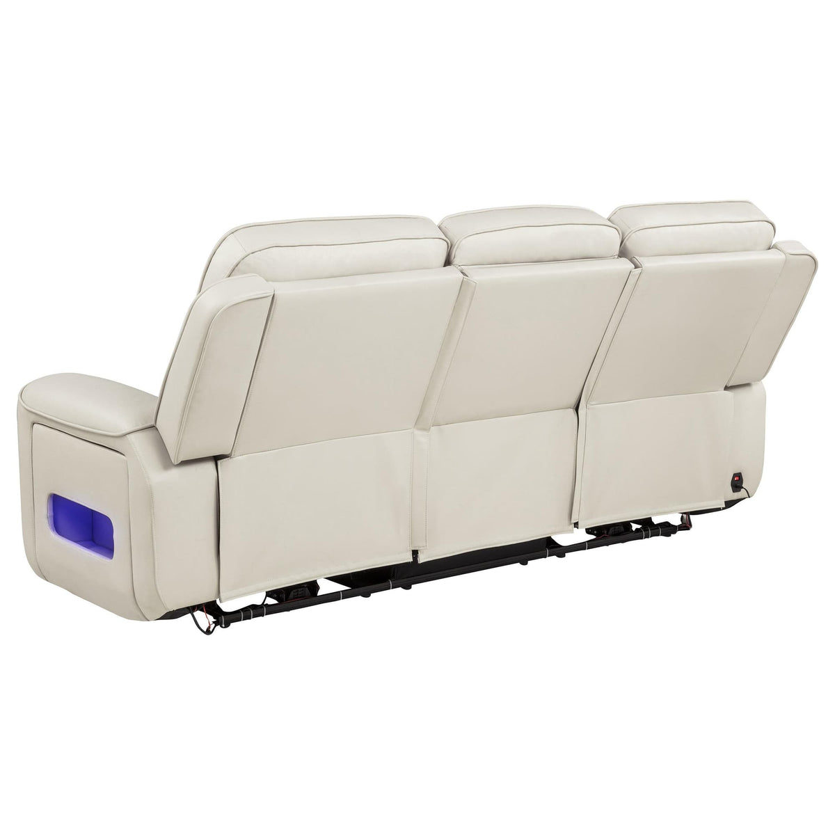 Rojas 2-Piece Dual Power Reclining Sofa Set with Drop-Down Console Greige — product image 5