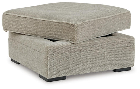 Calnita Sisal 2-Piece Sectional with Ottoman — angled view