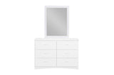 Galen White Youth Bedroom Set nightstand with two drawers