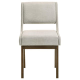 Galindo Light Grey Upholstered Dining Side Chair Set of 2 — product image 4