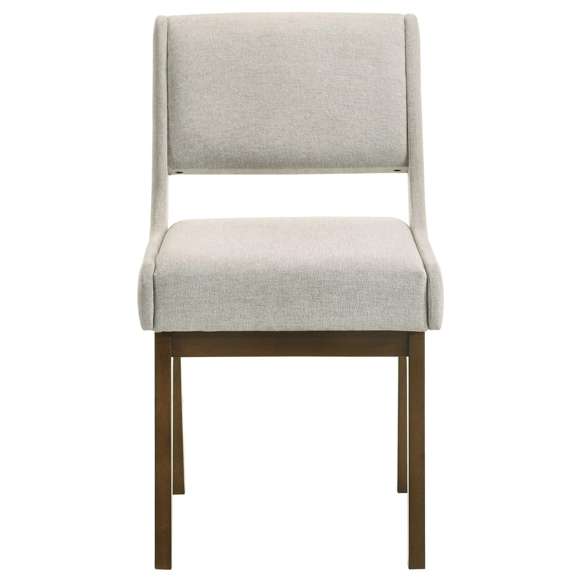 Galindo Light Grey Upholstered Dining Side Chair Set of 2 — product image 4