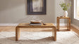 Booker 2-piece Mango Wood Coffee and End Table Set Natural — product view