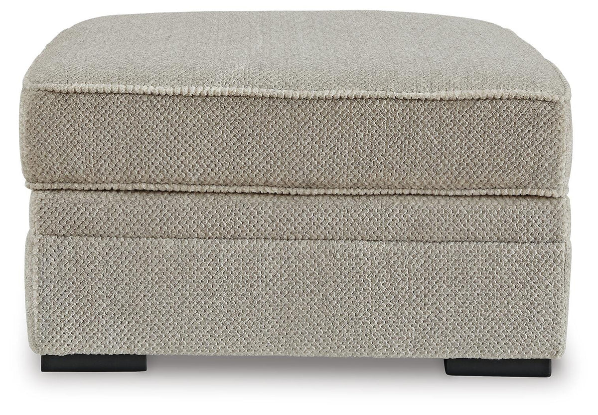 Calnita Sisal 2-Piece Sectional with Ottoman — front view