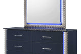 Aya nightstand drawer detail with LED lighting