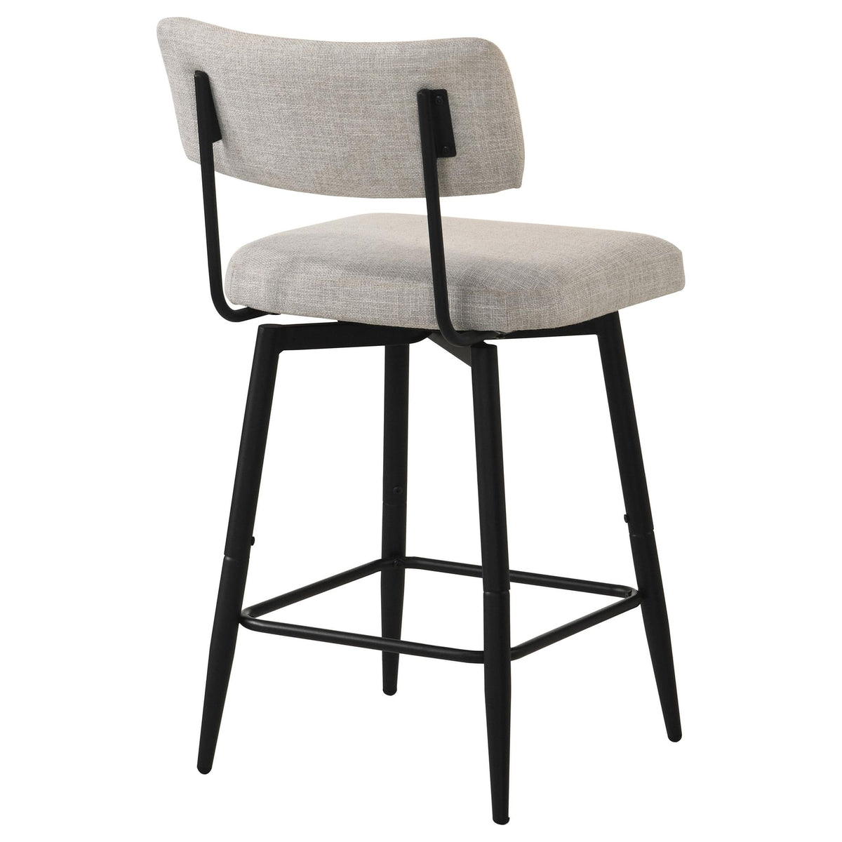 Levine Cream Fabric Upholstered Swivel Counter Chair Set of 2 — product image 7