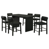 Decker 7-Piece 70-Inch Rectangular Black Counter Height Dining Set — product image 2