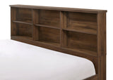 Millie Cherry Brown Full Bed detail on wood grain