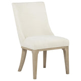 Lucaire Arched Upholstered Dining Side Chair Cream Set of 2 — product image 2