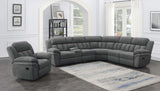 Overall length and width perspective of sofa