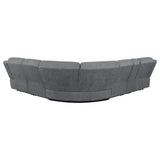 Stainless steel cup holders on Bahrain sectional