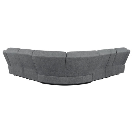 Stainless steel cup holders on Bahrain sectional
