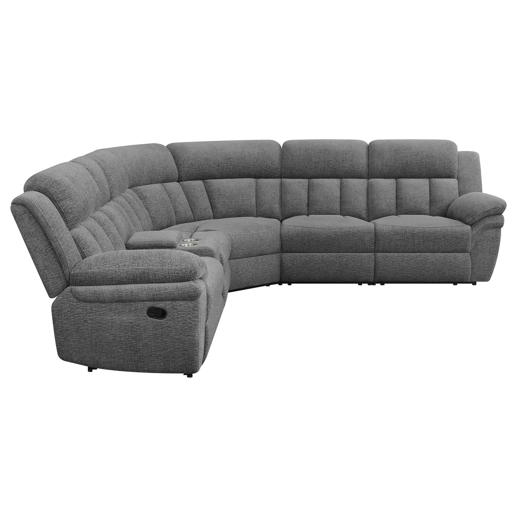 Side view of Bahrain reclining sectional sofa