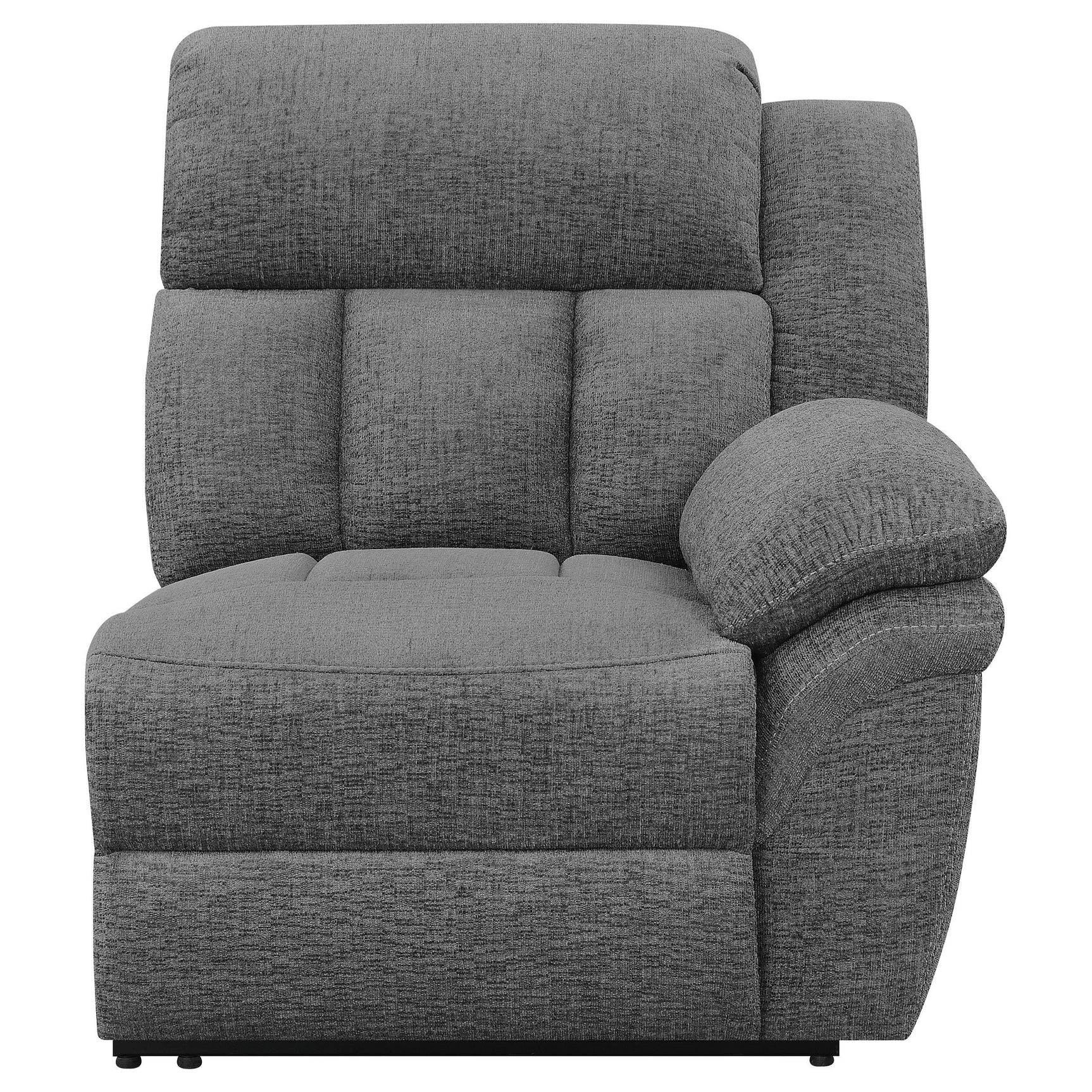 Tufting detail on seat cushions of Bahrain sofa