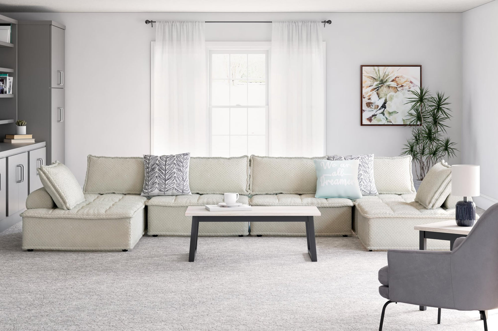 Bales Taupe 6-Piece Modular Seating - image 1