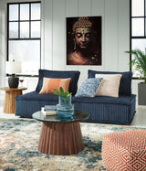 Main front view of Bales Navy Modular Sectional Sofa