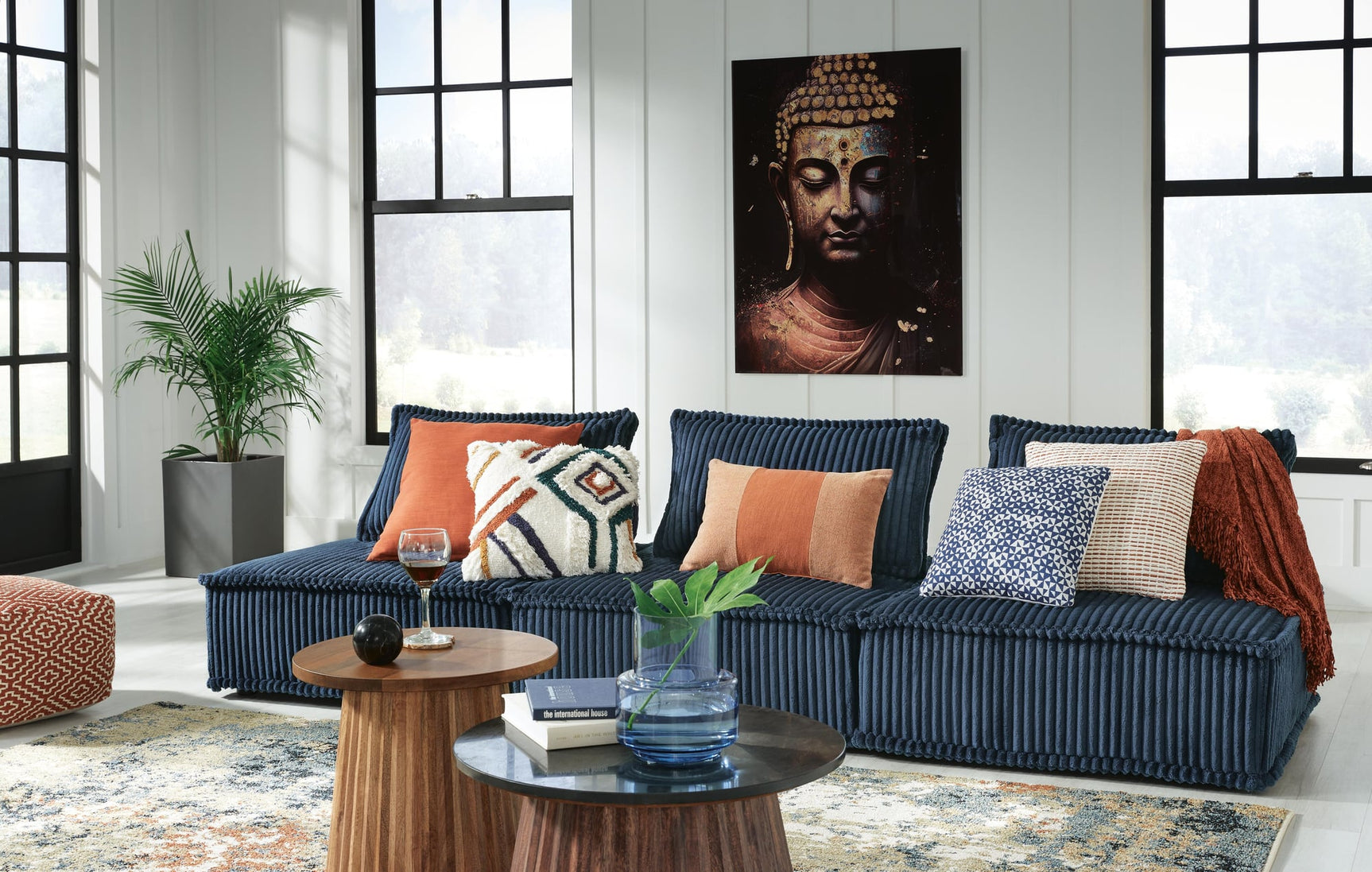 Bales Navy 3-Piece Modular Seating - image 1