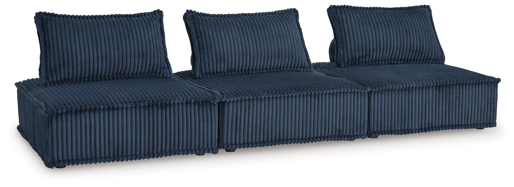 Bales Navy 3-Piece Modular Sectional Sofa side view