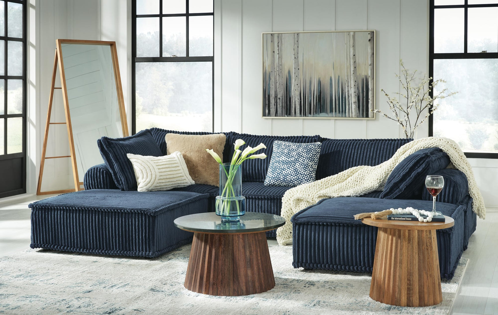 Bales Navy 5-Piece Modular Seating - image 1