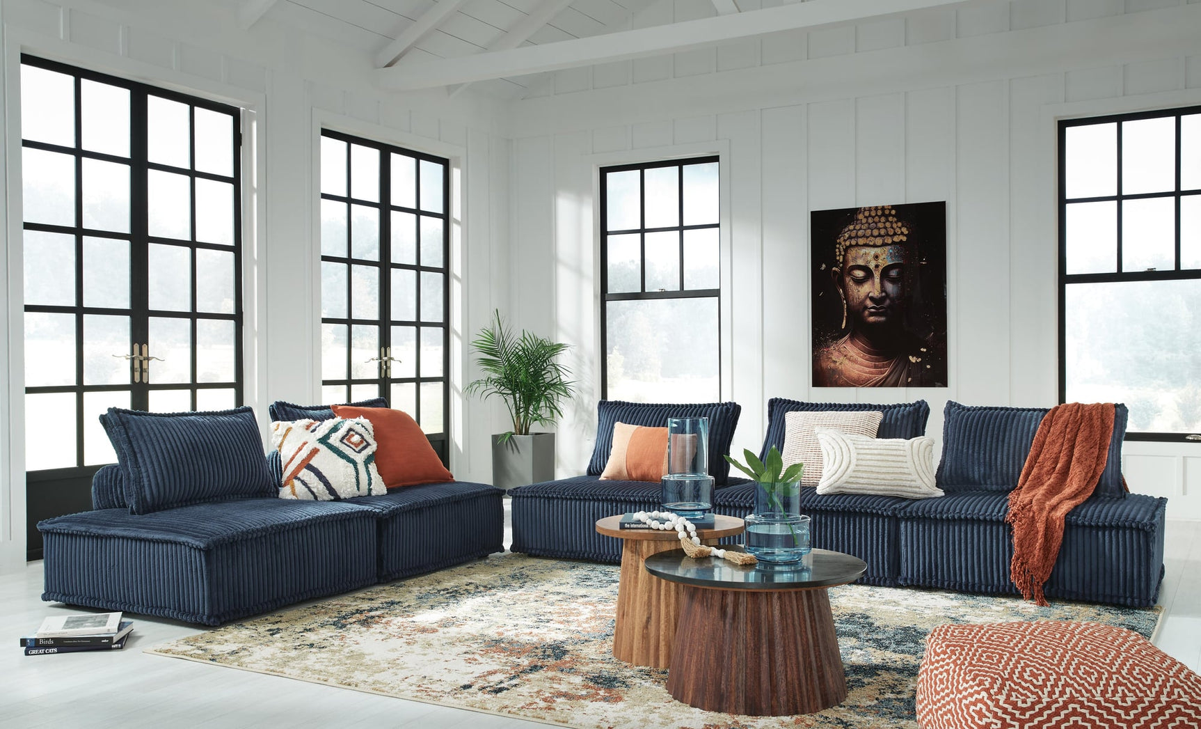 Bales Navy 5-Piece Modular Seating - image 4
