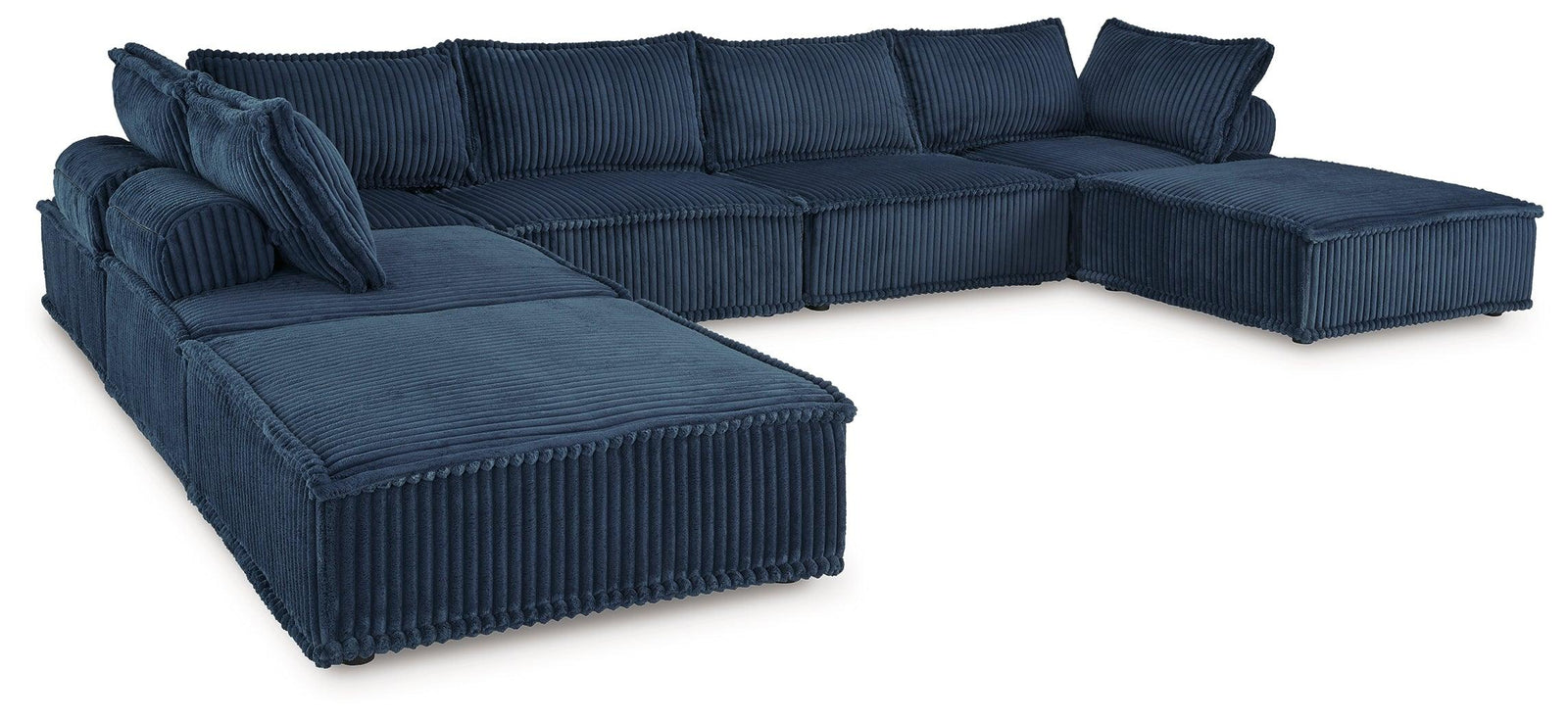 main view of Bales Navy 7-Piece Modular Seating furniture