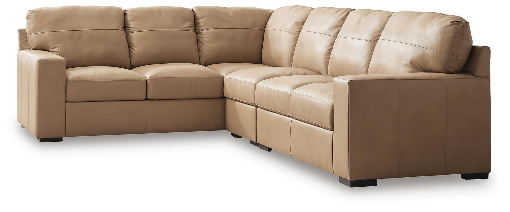 Bandon Toffee Leather 3-Piece Sectional - image 2