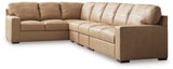 Bandon Toffee Leather 4-Piece Sectional - image 1