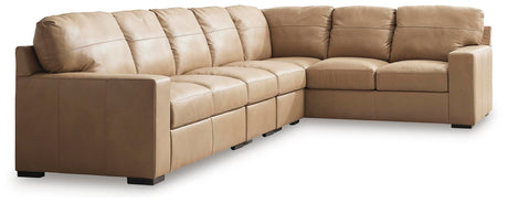 Bandon Toffee Leather 4-Piece Sectional - image 1