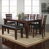 Room view of Bardstown Cherry Brown Extendable Dining Room Set