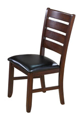 Close detail of chair cushion and leg