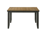 Side view showing table leaf extension