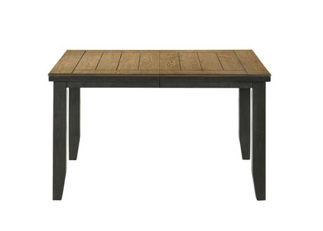 Side view showing table leaf extension