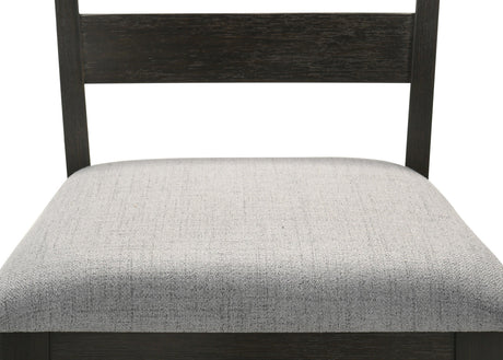 Close-up of tufted fabric on Bardstown dining chairs