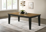 Main view showing Bardstown dining table leaf extension