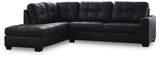 Barlin Mills Carbon Faux Leather 2-Piece Sectional with Chaise view 2