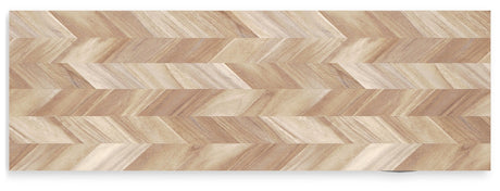 Battelle desk textured oak grain laminate