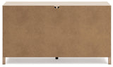 Battelle Dresser showcasing two-tone tan finish
