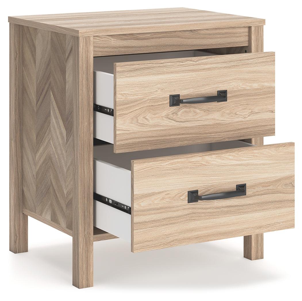 Battelle Nightstand drawer detail with hardware