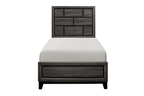 Davi Nickel Platform Bed side angle
