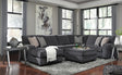 Tracling Slate 3-Piece Sectional with Ottoman — product view