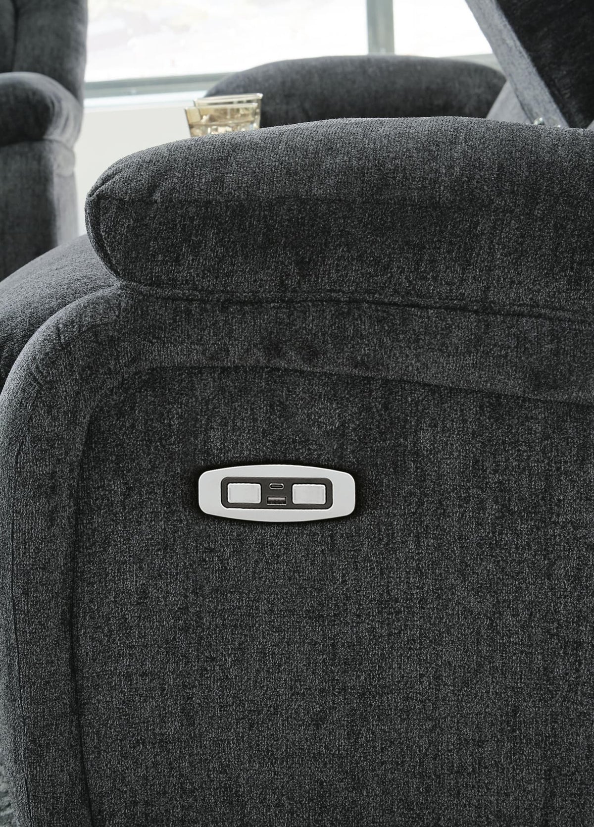 Draycoll Slate Sofa, Loveseat and Recliner Set — product view
