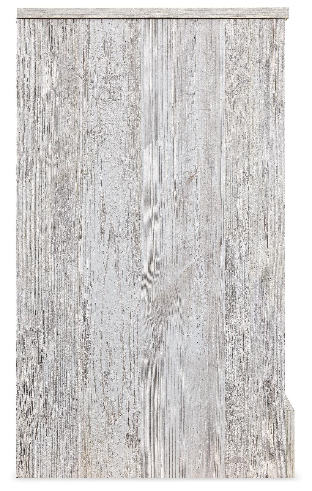Paxberry Whitewash Dresser — side view