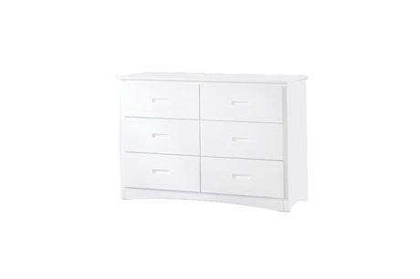 Classic white finish on Galen youth bedroom furniture