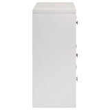 Viana 6-Drawer Bedroom Dresser White High Gloss — product image 9