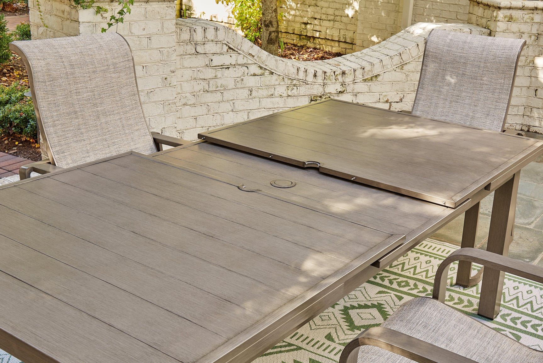 Beach Front dining table set up for outdoor meal