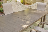 Top view showing extension leaf on table