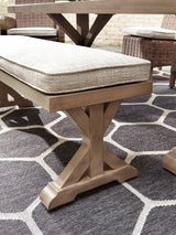 Nuvella fabric cushion detail showing texture and durability on Beachcroft chair