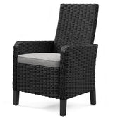 Detail of resin wicker texture on Beachcroft chair