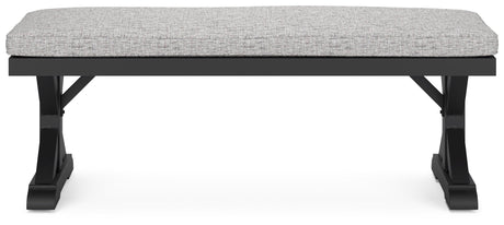 Back view of Beachcroft outdoor bench