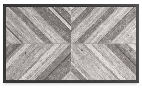 Beachcroft outdoor coffee table showing reverse diamond tile pattern